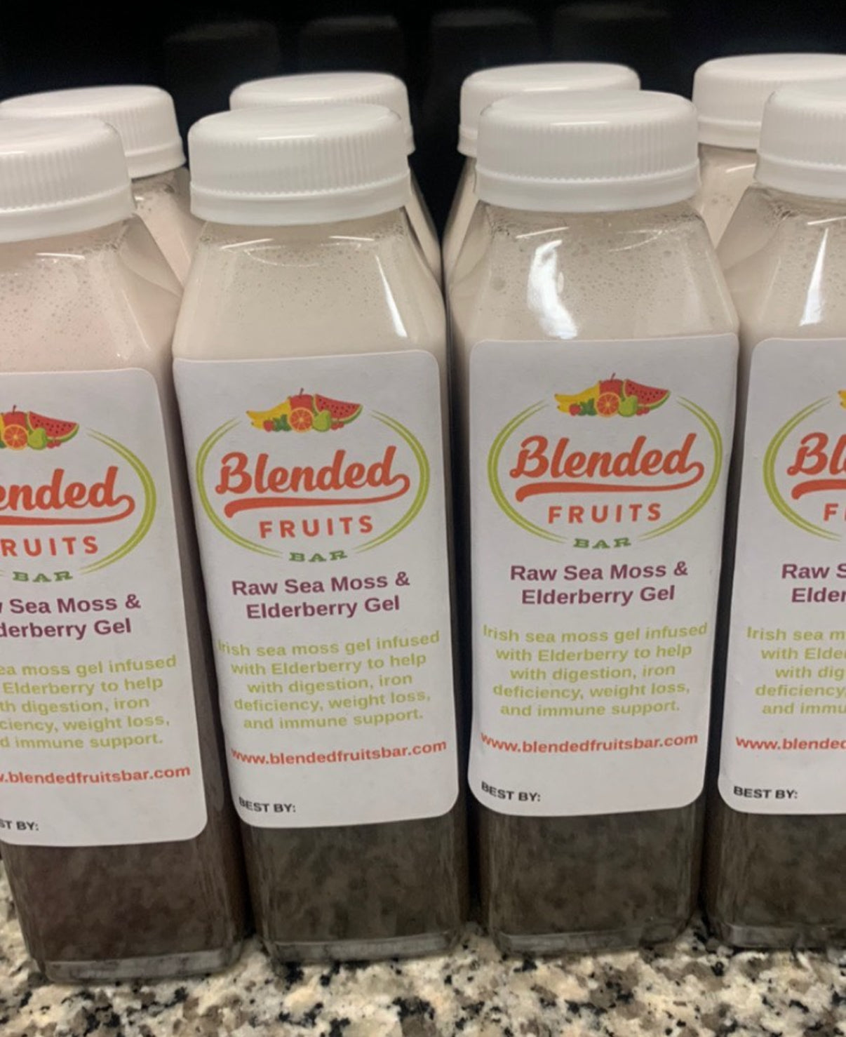 Raw Sea Moss & Elderberry Gel 16oz