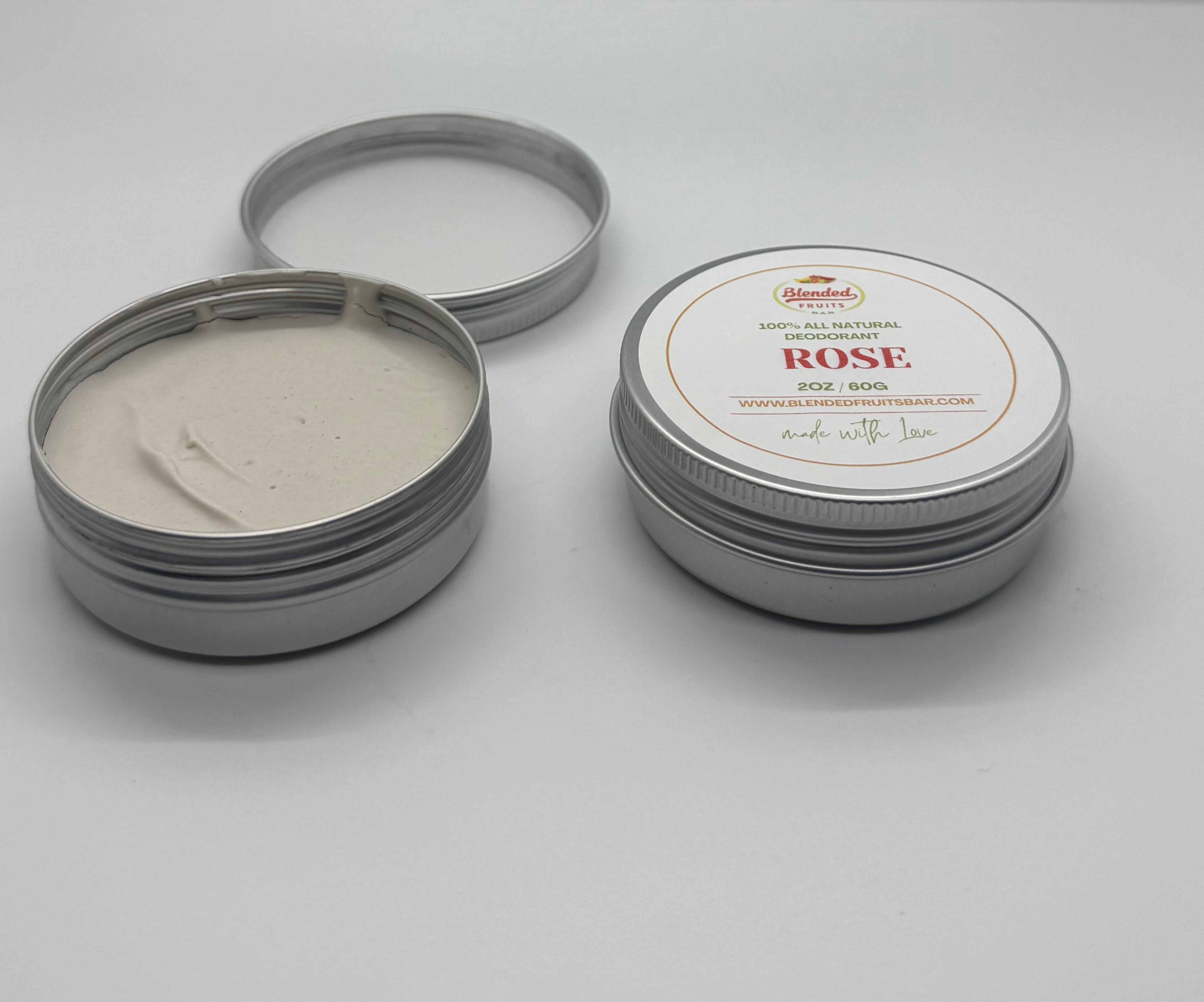Organic Rose Deordorant 2oz
